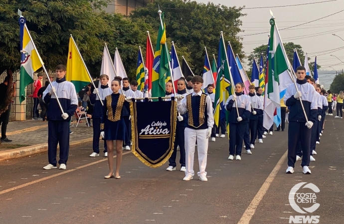 São Miguel do Iguaçu: Desfile cívico reúne escolas e comunidade em homenagem à Pátria