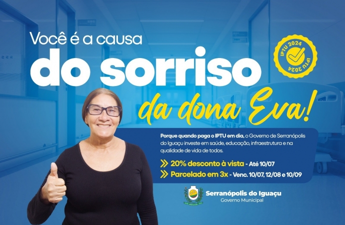 Serranópolis: O IPTU 2024 já está disponível para pagamento