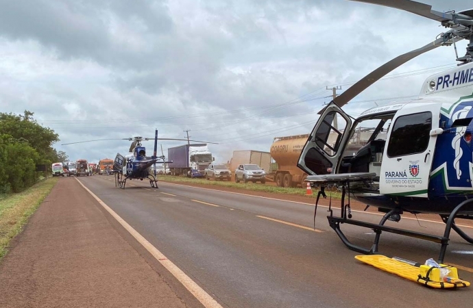 Serviço aeromédico do Paraná bate recorde histórico em 2023 com mais de 4 mil atendimentos