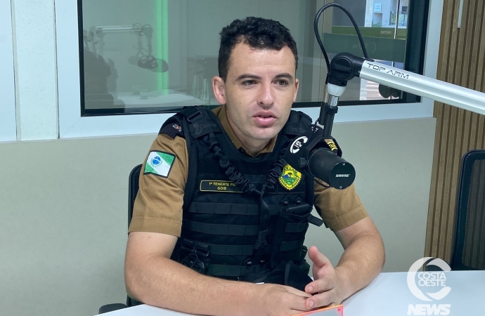 Tenente do 14° Batalhão da Polícia Militar de Medianeira fala sobre a ‘Operação Visibilidade nas Escolas’