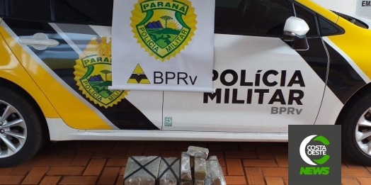 "Operação Vida"; PRE apreende 20,5 Kg de maconha e detém uma pessoa em Santa Helena