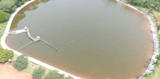 Acesso de banhistas à piscina artificial do Balneário Ipiranga está proibido