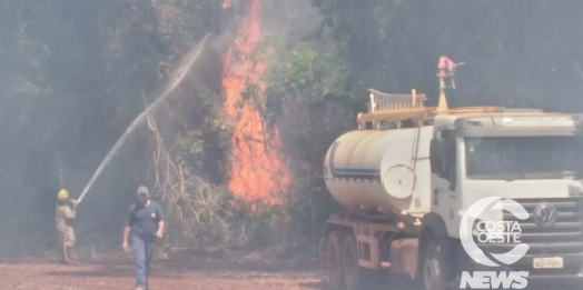 Após três dias, incêndio ambiental é controlado em São Miguel do Iguaçu