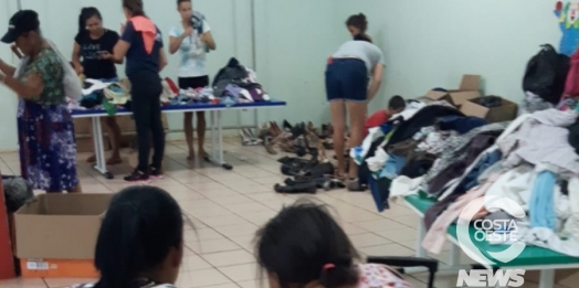 Bazar Solidário da ACAF segue até o final da tarde no bairro Santa Catarina em São Miguel do Iguaçu