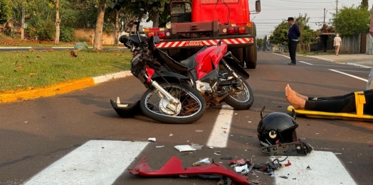 Biz fica destruída e mulher resulta com ferimentos em Santa Helena