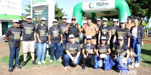 Blitz Educativa chama a atenção para um trânsito mais seguro em Diamante D’Oeste