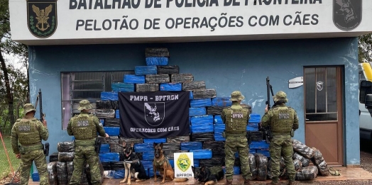 BPFRON apreende 2 toneladas de maconha em Santa Helena