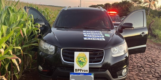 BPFRON apreende carro preparado para contrabando em Santa Terezinha de Itaipu-PR