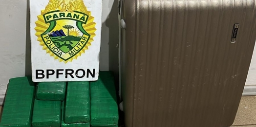 BPFRON apreende menor com 15kg de maconha na rodoviária de Medianeira