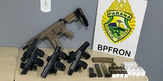 BPFRON prende mulher em flagrante transportando seis armas de fogo em São Miguel do Iguaçu