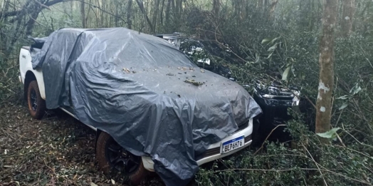 Caminhonetes recuperadas pela PM em Santa Helena foram roubadas em Cascavel