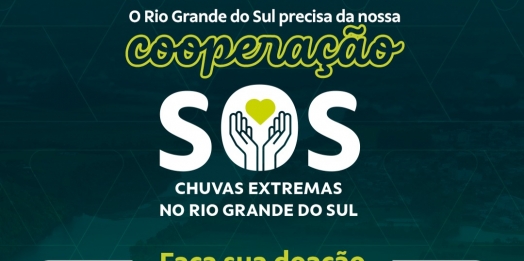 Campanha promovida pelo Sicoob arrecada valor superior a R$ 4 milhões para o Rio Grande do Sul