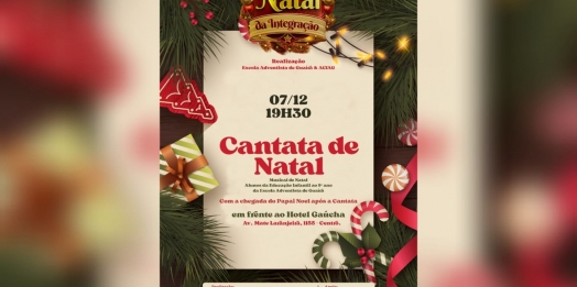 Cantata de Natal será realizada nesta terça-feira (07) em Guaíra