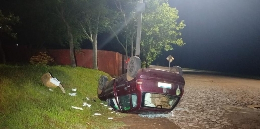 Condutor é preso por embriaguez em Santa Helena após se envolver em acidente