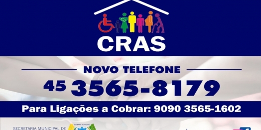 CRAS disponibiliza dois números para contato telefônico