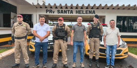 Dinho Maraskin se reúne com forças policiais para alinhar projetos futuros em Santa Helena