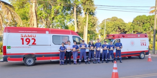 Equipe do SAMU faz panfletagem de orientações em Itaipulândia