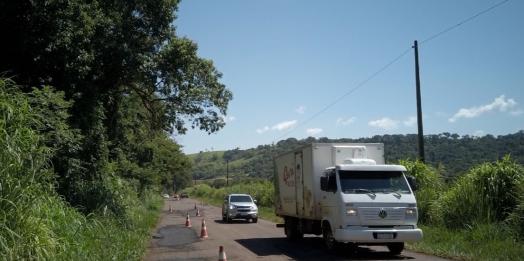 Estrada do Distrito de São Jorge recebe serviço de tapa buraco