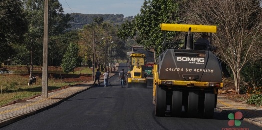 Foi iniciado o Recape Asfáltico na Rua Independência no Distrito do Portão Ocoí em Missal