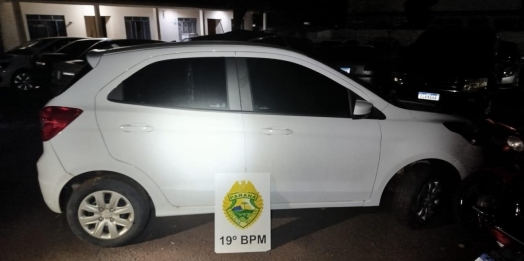 Ford Ka furtado é recuperado pela Polícia Militar de Santa Helena