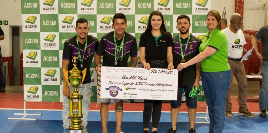 Ginásio lotado na final do XXX Interfirmas de futsal da ACISMI