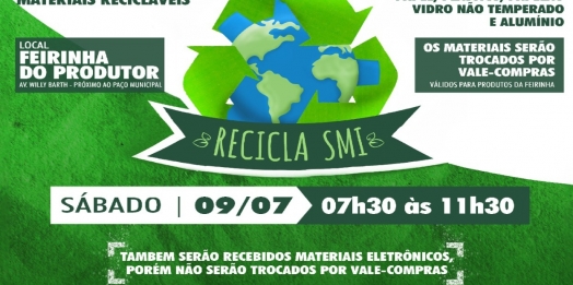 Governo de São Miguel do Iguaçu realiza etapa mensal da campanha Recicla SMI neste sábado (09)