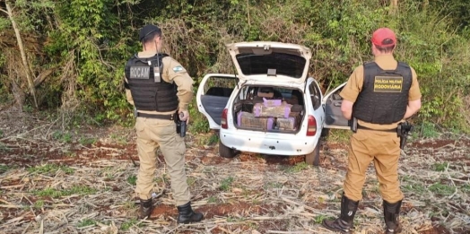 Homem é preso transportando droga em veículo entre São José das Palmeiras e Ouro Verde do Oeste