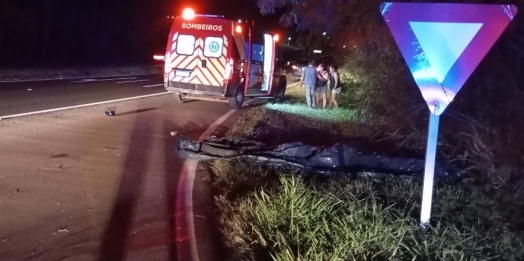 Homem morre após ser atropelado na BR 277 em São Miguel do Iguaçu