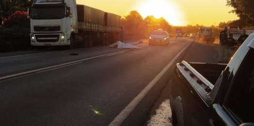 Homem morre em grave acidente na BR-163 em Mercedes