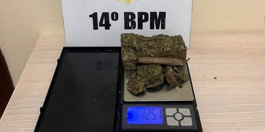 Homem preso com maconha em São Miguel do Iguaçu