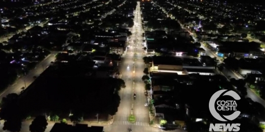 Iluminação em Led muda aspecto urbano da cidade e interior de Santa Helena