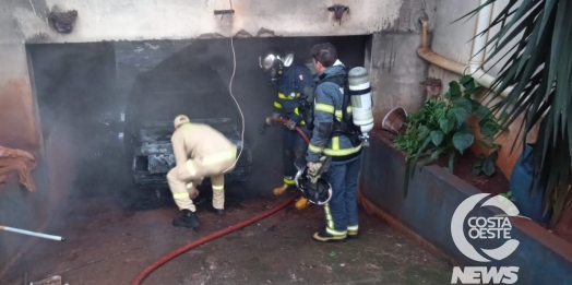 Incêndio consome casa em Medianeira