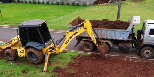 Iniciam obras de revitalização do novo trevo de acesso à Santa Helena