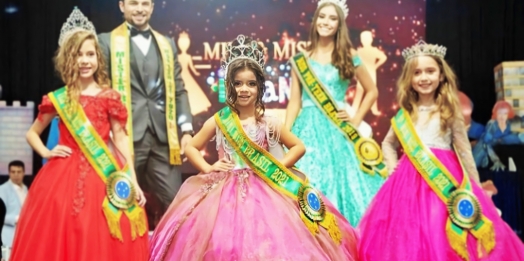 Itaipulandiense de 5 anos é eleita Miss Brasil Infantil