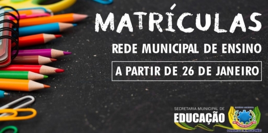 Matrículas e transferências na Rede Municipal de Ensino reiniciam quarta-feira (26) em São Miguel