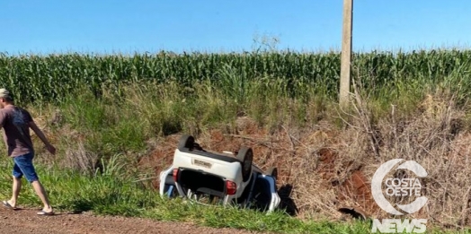 Moradoras de Santa Helena se envolvem em acidente na PR 495 em Dom Armando