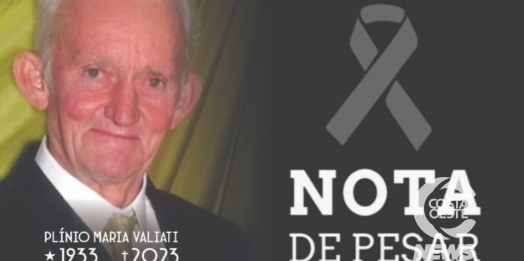 Morre Plínio Valiati, pioneiro e ex-vereador do município de Medianeira