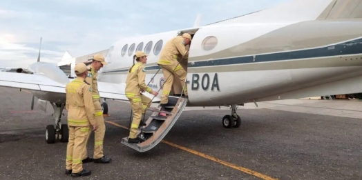 Nova equipe de Bombeiros do Paraná embarca para o combate aos incêndios no Pantanal