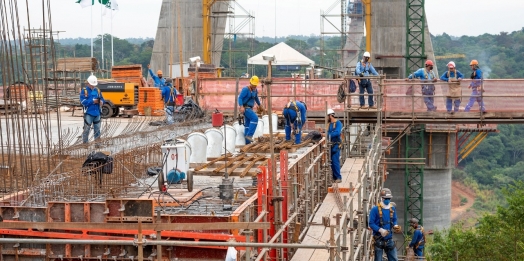 Obras da Ponte da Integração mantêm cronograma e alcançam 63% de execução