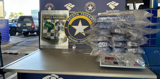 Operação conjunta entre RFB, Polícia Federal, Força Nacional apreende 32,6 kg de substância análoga ao crack