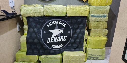 PCPR apreende quase uma tonelada de maconha em São Miguel do Iguaçu