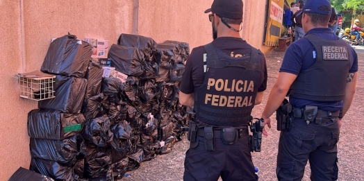 PF e RFB realizam operação de repressão ao contrabando e descaminho em Foz do Iguaçu