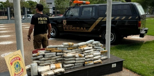 PF intercepta carregamento de mais de 100Kg de cocaína