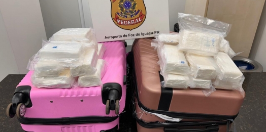 PF prende duas passageiras com cocaína no aeroporto de Foz do Iguaçu