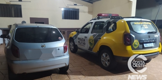 PM apreende carro e detém motorista que tentou fugir de abordagem em São Miguel