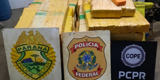 Polícia apreende 300 kg de maconha no interior de Santa Helena e detém uma pessoa