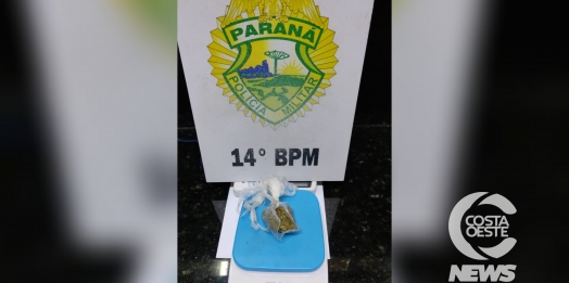 Polícia Militar apreende droga no centro de Medianeira