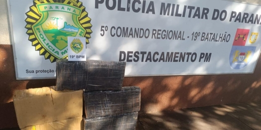 Polícia Militar de Diamante do Oeste apreende droga após perseguição