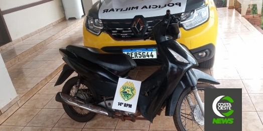 Polícia Militar de Itaipulândia recupera Honda Biz furtada em SMI