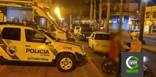 Polícia Militar realiza bloqueios durante Operação AIFU em Medianeira